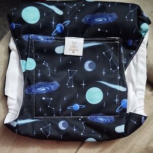 Galaxy Dog Diaper - Black and Blue